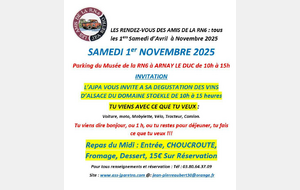 Dégustation Alsace + Choucroute : Samedi 1er Novembre 2025