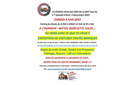 Prochain Rendez-Vous au Musée de la RN6